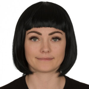 (Black) Ladies Short Bob Wig Fancy Dress Cosplay Party