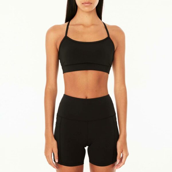 Black Reform Sports Bra