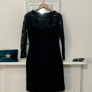 Black Vintage Dress Black Mini - 80S Lace Overlay Strapless Shift Dress, Little Dress, Vintage Dress