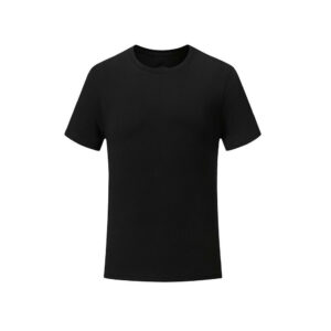 (Black, XL) Men Women Plain T Shirts Cotton Short Sleeves Tee Crew Neck Top Shirt Tee