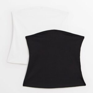 Black & White Bandeau Top 2 Pack 14