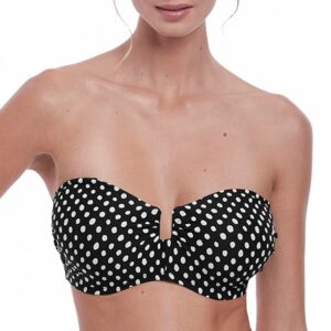 Black & White Santa Monica Uw Bandeau Bikini Top