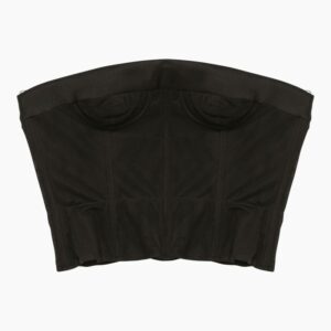 Black cotton corset