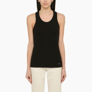 Black modal tank top