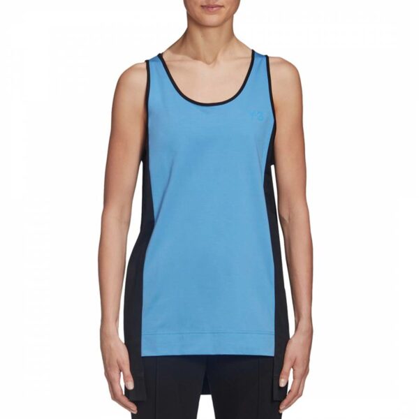 Black/Blue Colour Block Tank Top