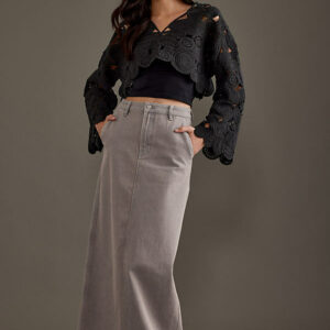 Blanche Argile Denim Maxi Skirt