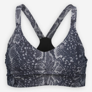 Blue Snake Effect Sports Bra