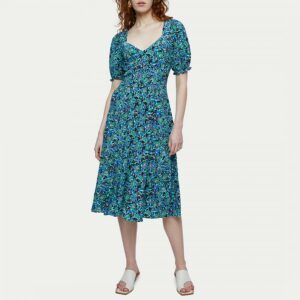 Blue Vintage Poppy Tea Dress