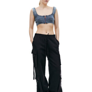 Blumarine Black drawstring sweatpants