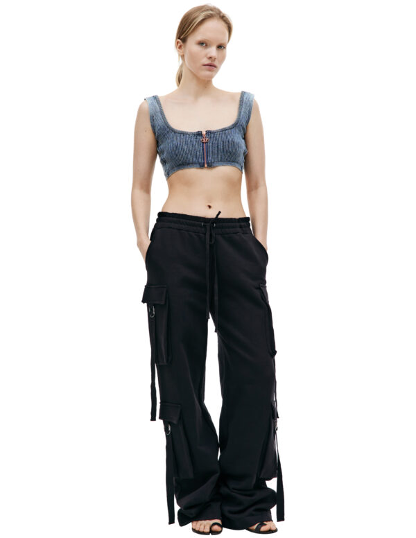 Blumarine Black drawstring sweatpants