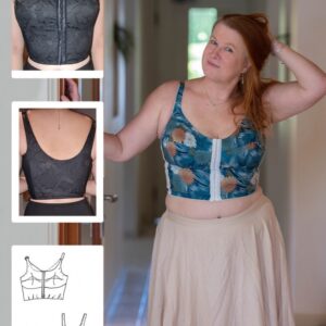 Booby Traps Paper Sewing Pattern Kaylie Wirefree Bustier