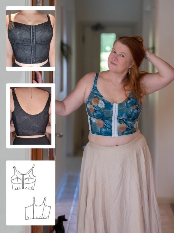 Booby Traps Paper Sewing Pattern Kaylie Wirefree Bustier