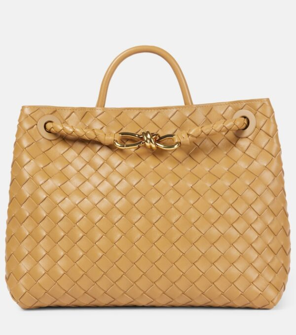 Bottega Veneta Andiamo Intrecciato Medium leather tote bag