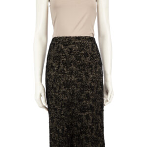 Bottega Veneta Black Woven Pencil Skirt