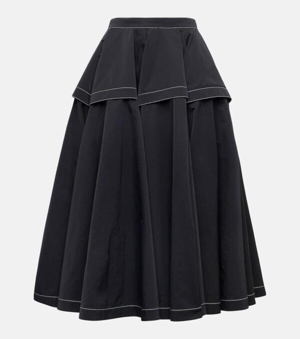 Bottega Veneta Pleated midi skirt