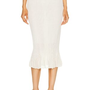 Bottega Veneta Ruffle Skirt in Chalk - Ivory. Size L (also in ).