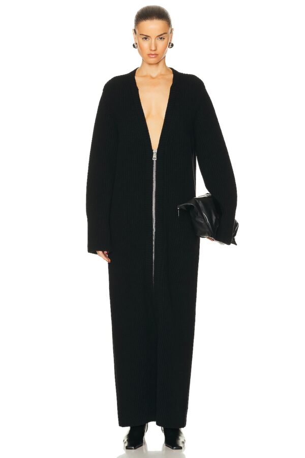 Brandon Maxwell The Harlan Sweater Dress in Black - Black. Size M (also in ).