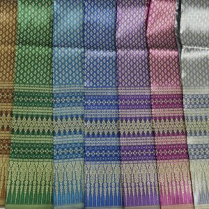 Brocade Faux Silk Fabric It's Not A Readymade Sarong, Wrap Sarong Skirt Materials, Thai/ Lao/ Khmer Wedding Dress Materials