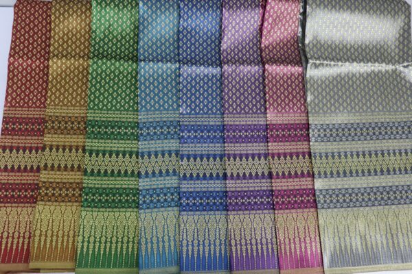 Brocade Faux Silk Fabric It's Not A Readymade Sarong, Wrap Sarong Skirt Materials, Thai/ Lao/ Khmer Wedding Dress Materials