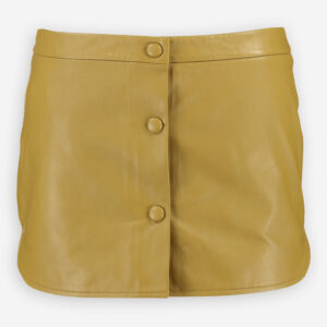 Brown Leather Palermo Skirt