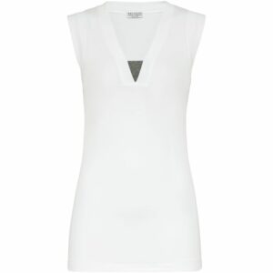 Brunello Cucinelli Cotton-Blend Tank Top