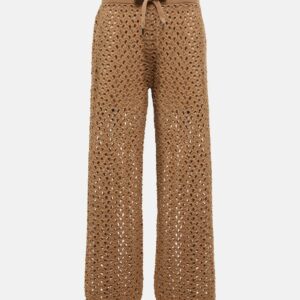 Brunello Cucinelli Cotton, linen and silk sweatpants