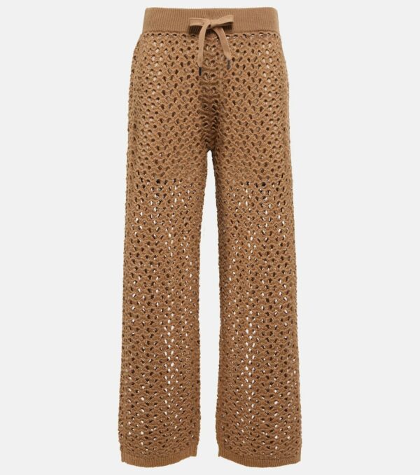 Brunello Cucinelli Cotton, linen and silk sweatpants