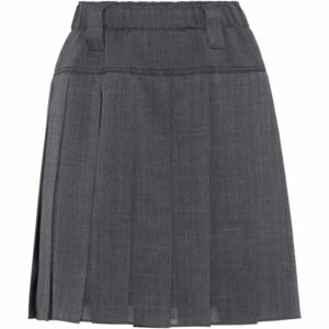 Brunello Cucinelli Wool-Blend Pleated Mini Skirt