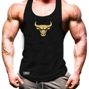 Bull Vest Gym Clothing Bodybuilding Weight Training Workout Exercise Fitness Kick Boxing Martial Arts Karate Mma Gymwear Men Tank Top