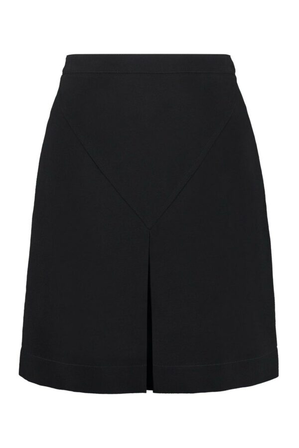 Burberry Button Detailed Front-slit Mini Skirt