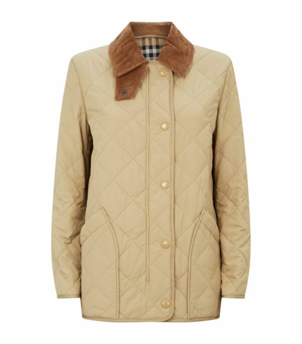 Burberry Diamond-Quilted Barn Jacket