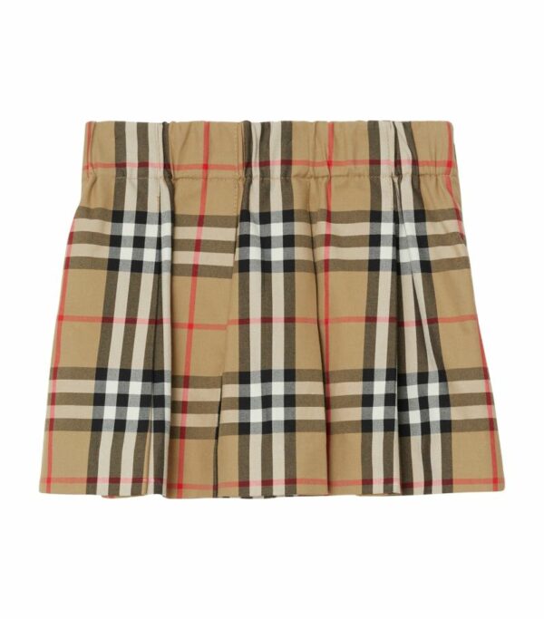 Burberry Kids Cotton Pleated Skirt (6-24 Months)