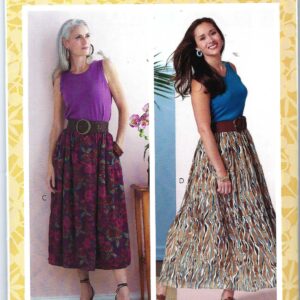 Butterick Sewing Pattern 10814 6749 Misses' Tiered Skirt Size Xs-S-M L-Xl-Xxl Uncut