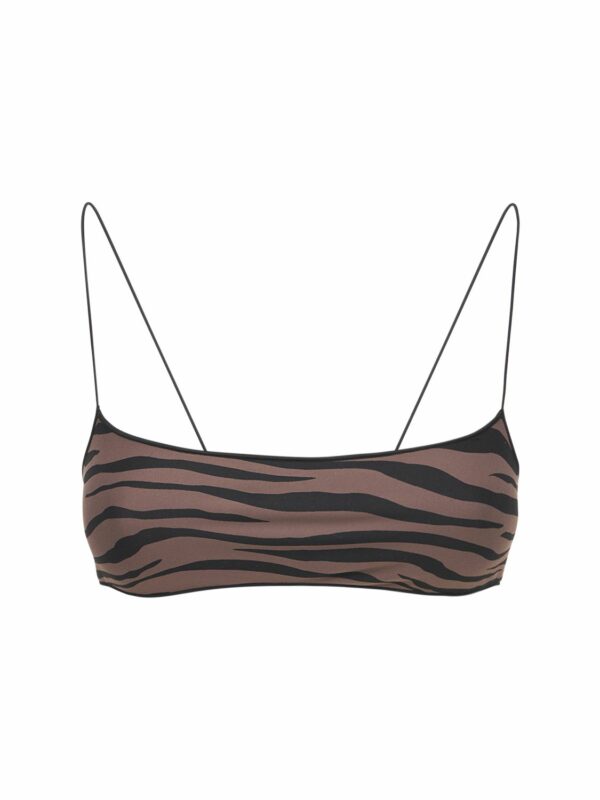 C Bralette Printed Bikini Top