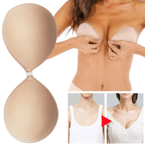 (C) Womens Strapless Sticky Bra Invisible Adhesive Backless Stick On Push Up Bras