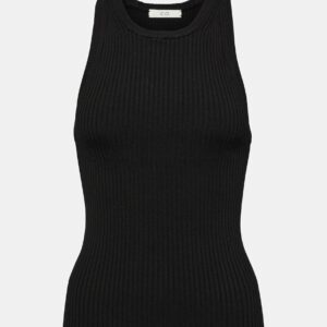 CO Ribbed-knit jersey tank top