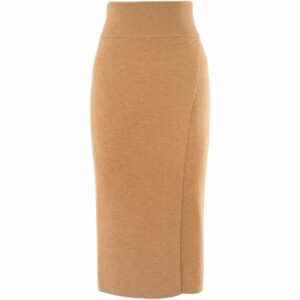 Cashmere In Love Cashmere-Wool Lucia Wrap Skirt