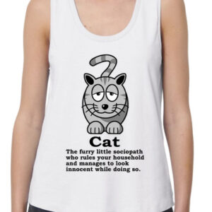 Cat Ruler Womens Tank Top