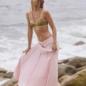 Caught In The Moment Maxi Skirt by free-est at Free People in Pink Chalk, Size: Small