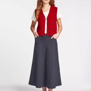 Cefinn Sierra Cotton Maxi Skirt - Navy