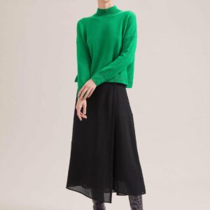 Cefinn Sonia Techni Voile Maxi Skirt - Black