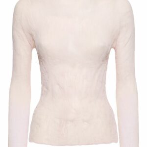 Chiffon Pleated Jersey Top