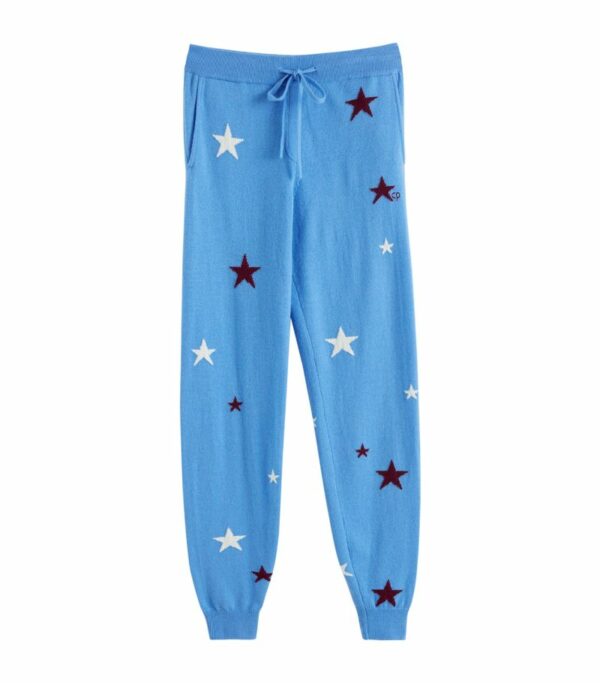 Chinti & Parker Wool-Cashmere Star Sweatpants