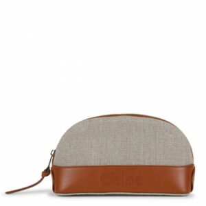 Chloe - Beuge And Brown Linen Wallet Uni