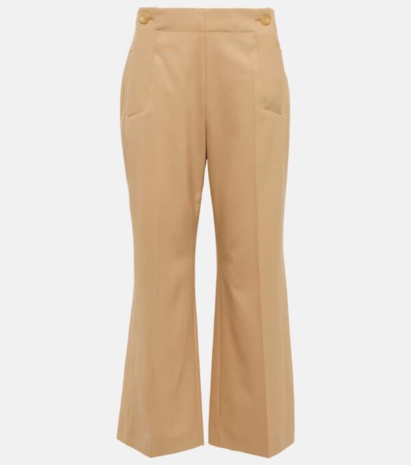 Chloé High-rise flared Culottes