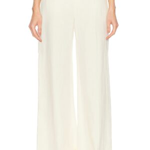 Chloe Linen Pant in Coconut Milk - Cream. Size 38 (also in 34).