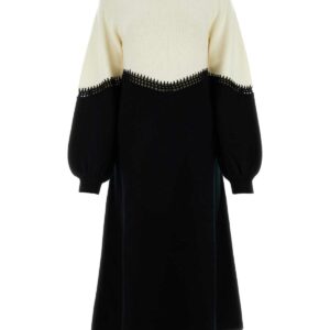 Chloé Two-tone Wool Blend Sweater Dress