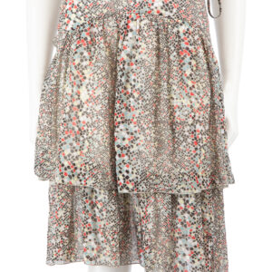 Chlo� See by Chloe Ruffle Trimmed Printed Mini Skirt