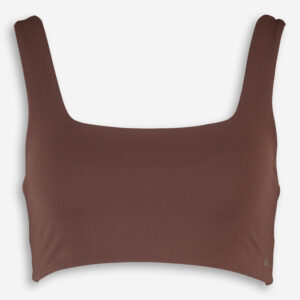 Chocolate Square Neck Sports Bra