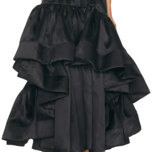 Christopher John Rogers Ruffle Maxi Skirt in Black - Black. Size 4 (also in ).